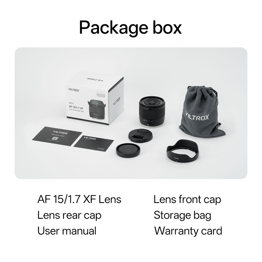 Viltrox AF 15mm F1.7 Air APS-C Lens for Fujifilm X-Mount