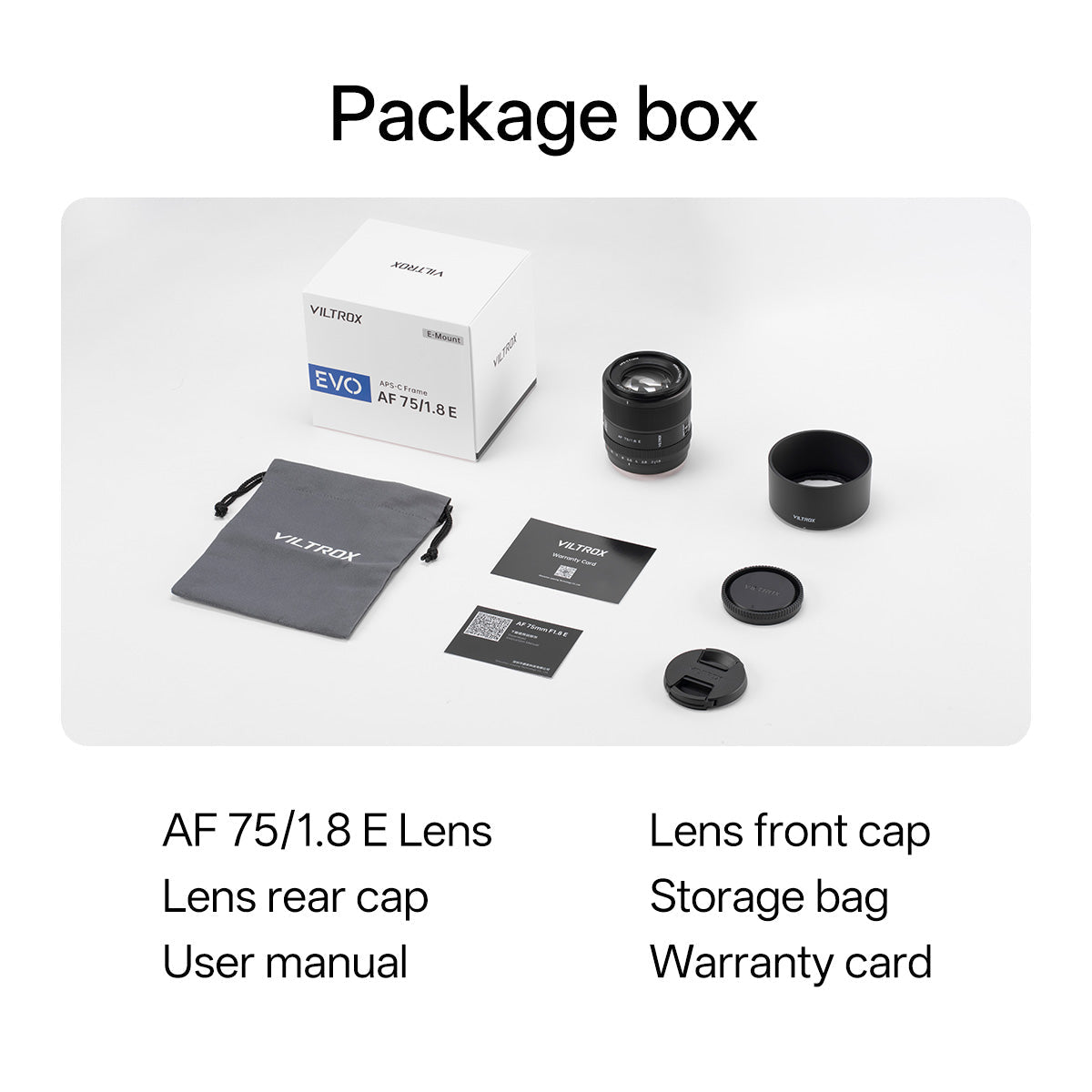 Viltrox AF 75mm F1.8 EVO APS-C Lens for Sony E-Mount