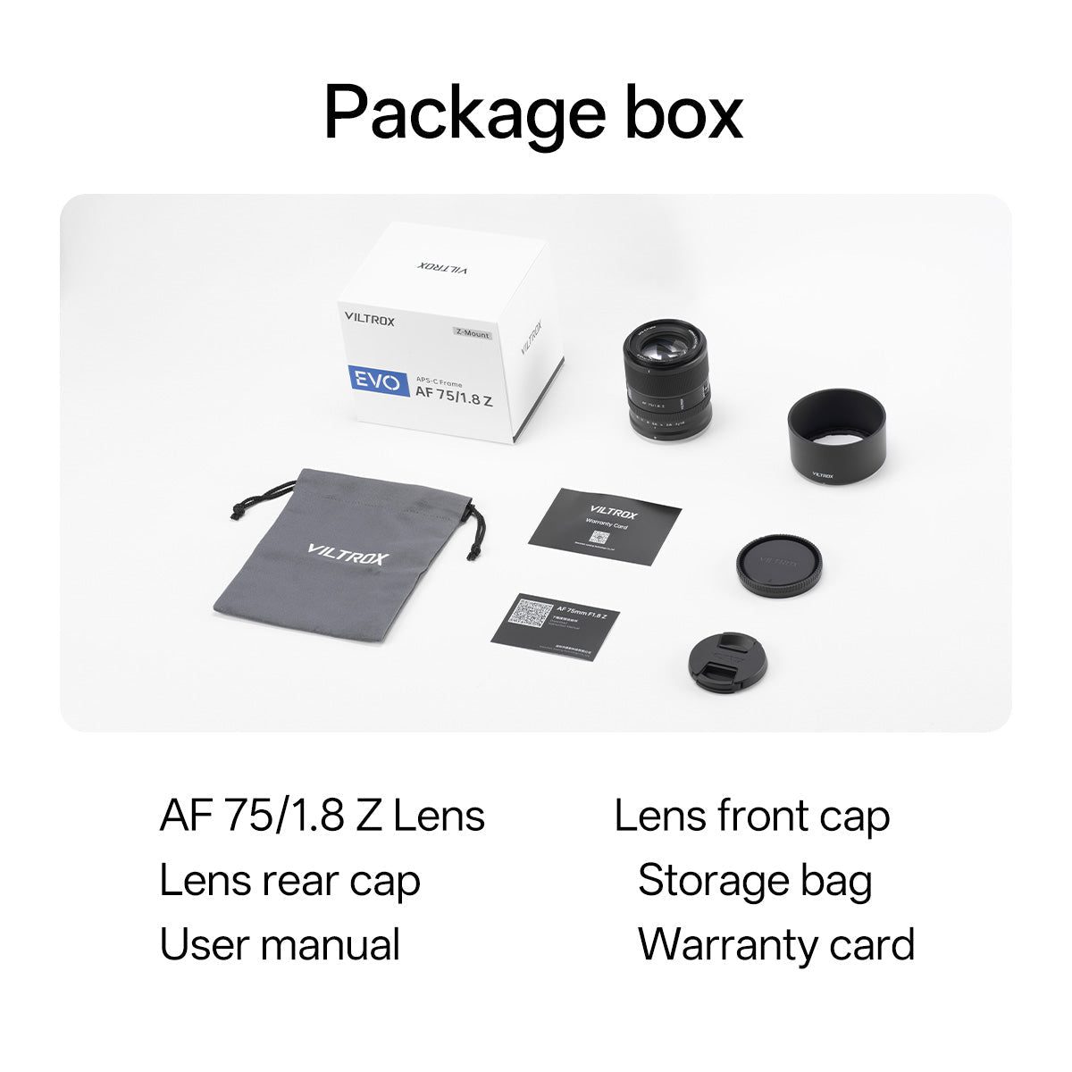 Viltrox AF 75mm F1.8 EVO APS-C Lens for Nikon Z-Mount