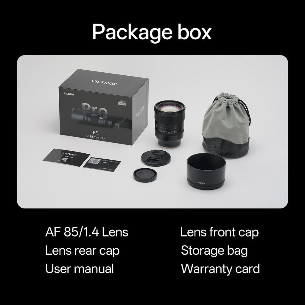 Viltrox AF 85mm F1.4 Pro Full-Frame Lens for Sony E-Mount