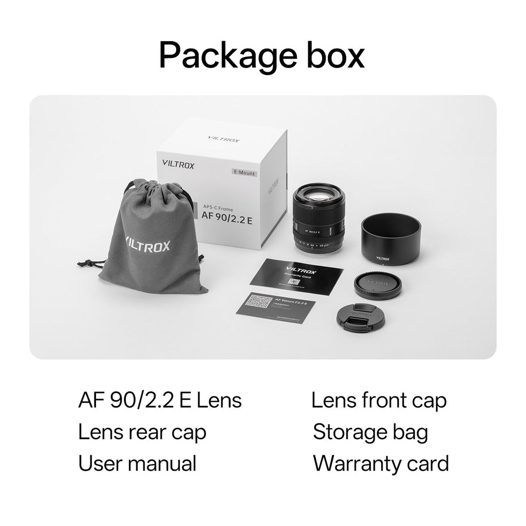 Viltrox AF 90mm F2.2 EVO APS-C Lens for Sony E-Mount