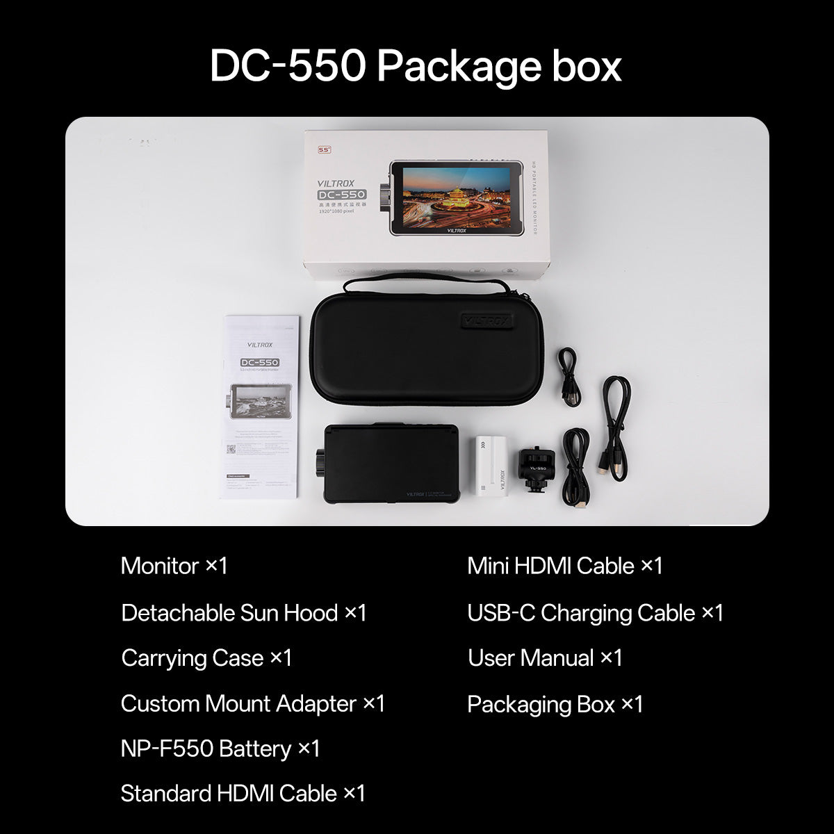 Viltrox DC-550 Pro ll Portable 5.5 Inch HD Camera Monitor