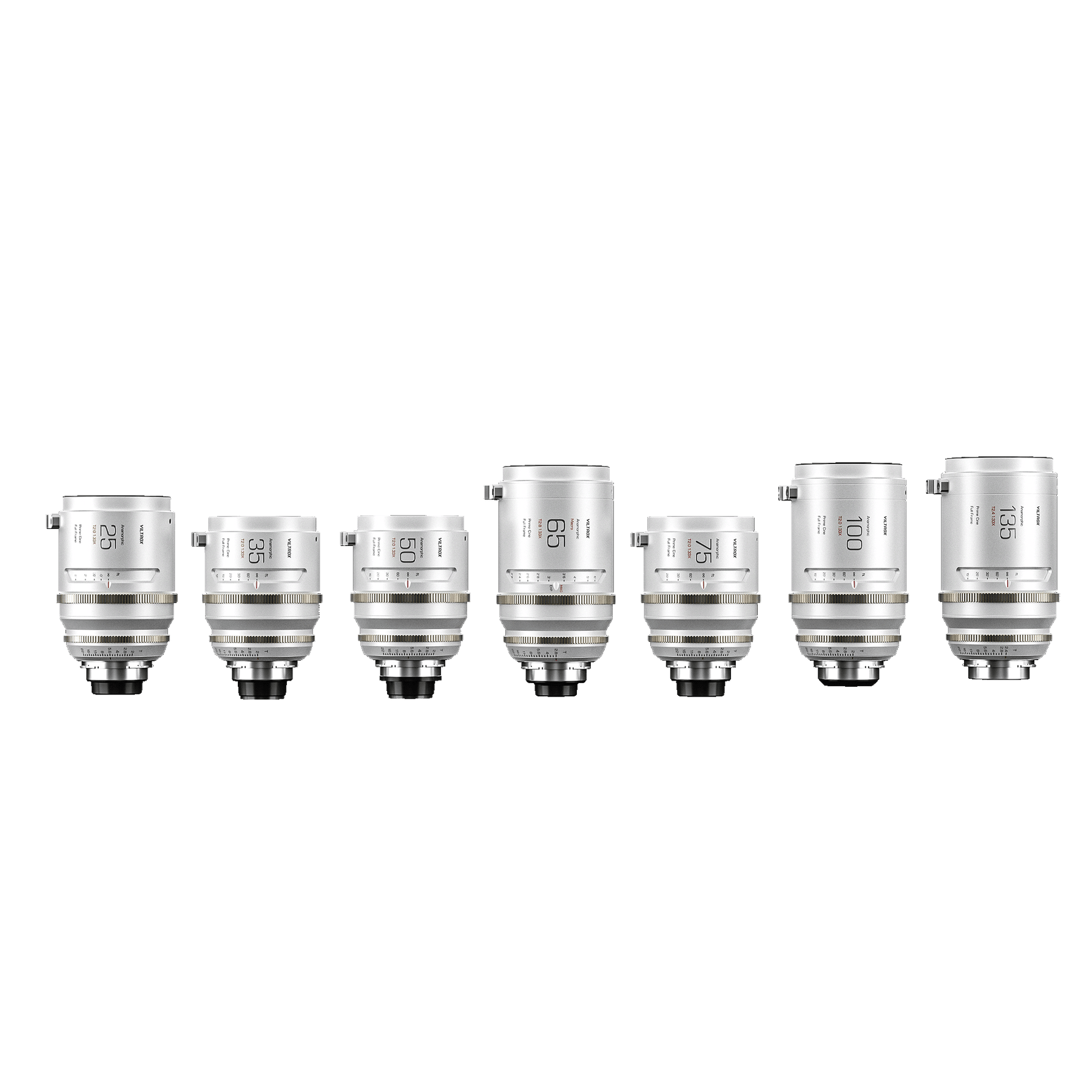 Viltrox EPIC 25mm/35mm/50mm/65mm/75mm/100mm/135mm 1.33X PL Full-Frame Anamorphic Cine Lens Set