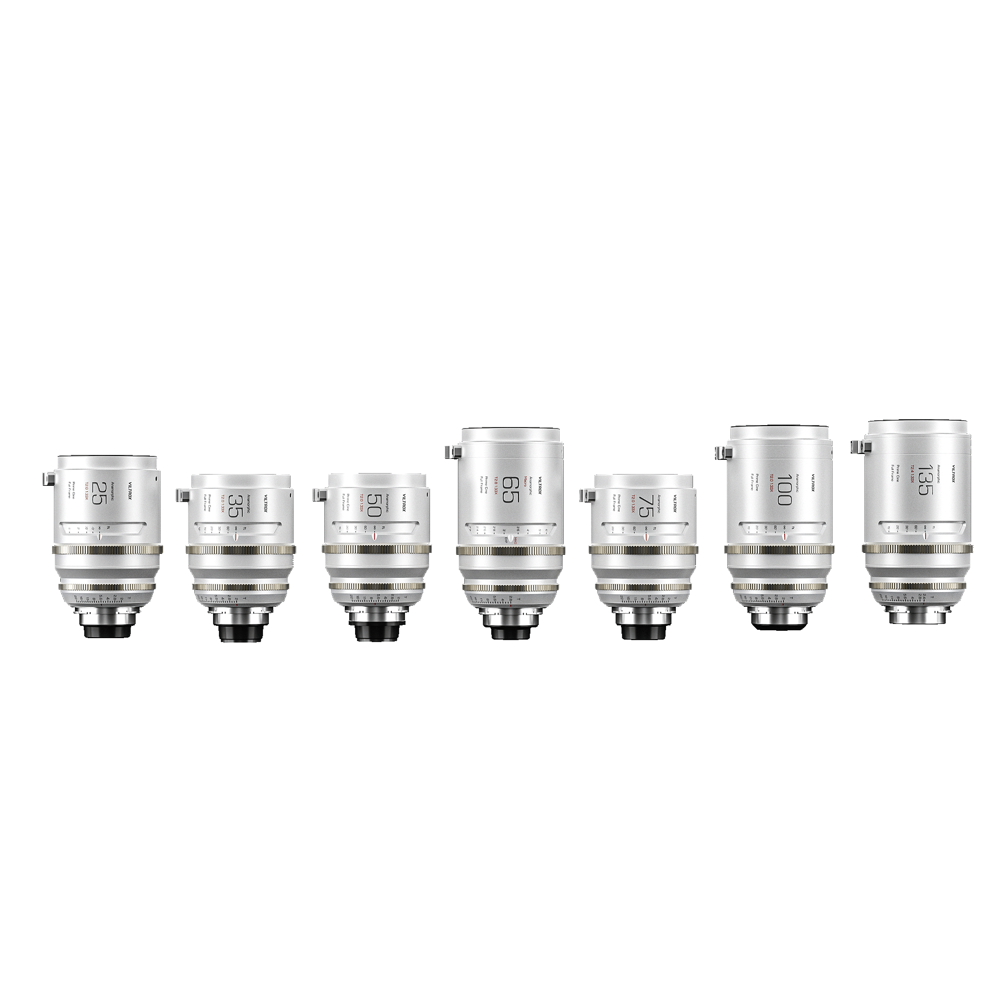 Viltrox EPIC 25mm/35mm/50mm/65mm/75mm/100mm/135mm 1.33X PL Full-Frame Anamorphic Cine Lens Set