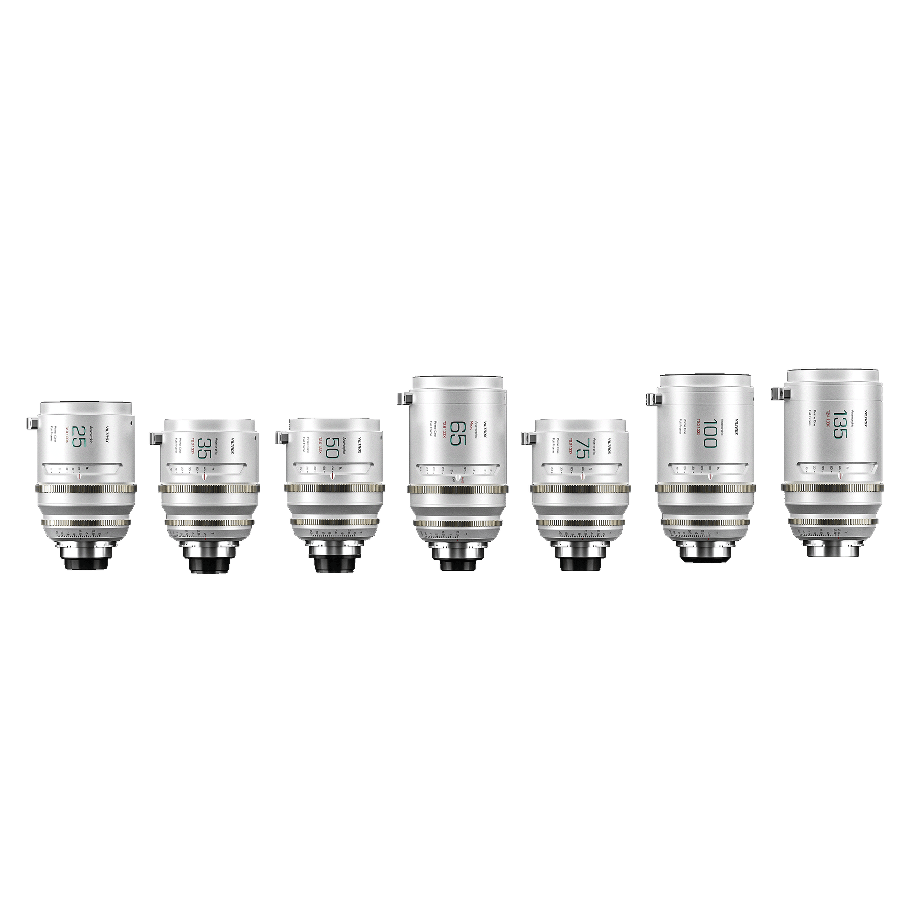 Viltrox EPIC Maestro 25mm/35mm/50mm/65mm/75mm/100mm/135mm 1.33X PL Full-Frame Anamorphic Cine Lens Set